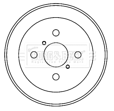 Tambour de frein BORG & BECK BBR7231