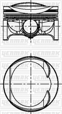 Piston YENMAK 31-04342-000