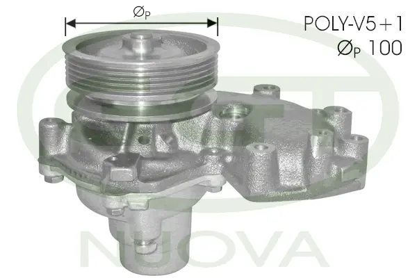Pompe à eau, refroidissement du moteur GGT PA12456