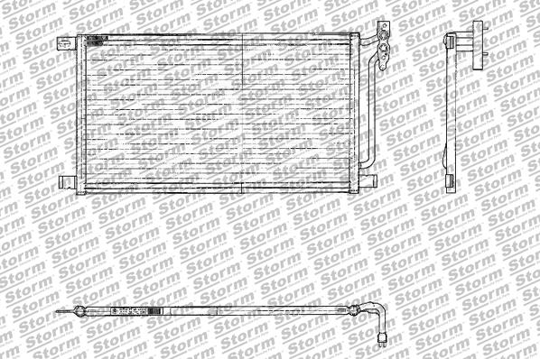 Condenseur, climatisation STORM QUALITY PARTS 18010