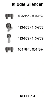 Silencieux central FA1 MD000751