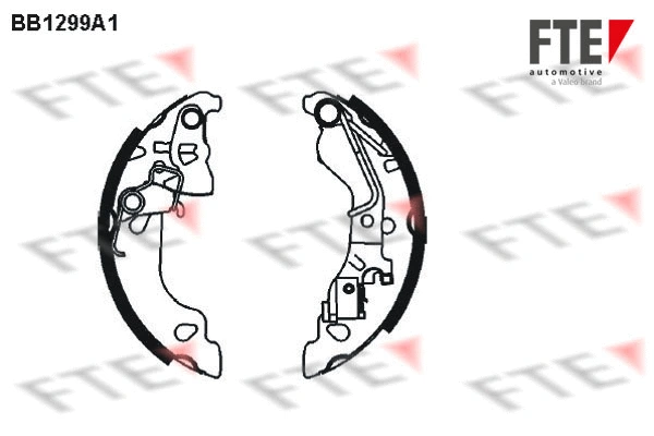 Jeu de mâchoires de frein FTE 9100069