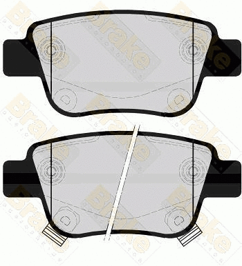 Kit de plaquettes de frein, frein à disque Brake ENGINEERING PA1614