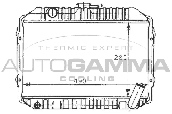 Radiateur, refroidissement du moteur AUTOGAMMA 100437