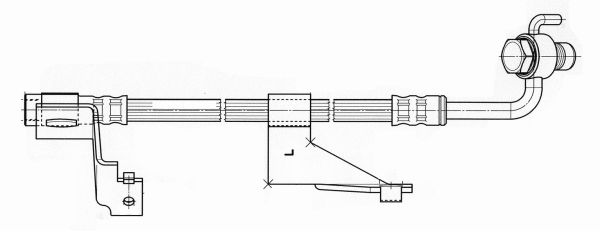 Flexible de frein CEF 512270