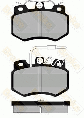 Kit de plaquettes de frein, frein à disque Brake ENGINEERING PA472