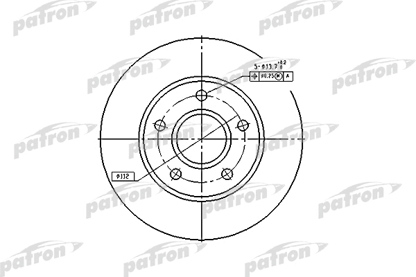 Disque de frein PATRON PBD1647