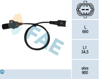 Capteur d'angle, vilebrequin FAE 79220