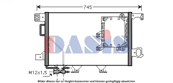 Condenseur, climatisation AKS DASIS 132008N