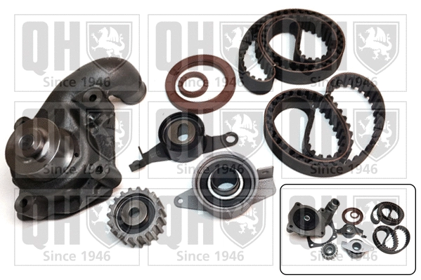 Pompe à eau + kit de courroie crantée QUINTON HAZELL QBPK1571