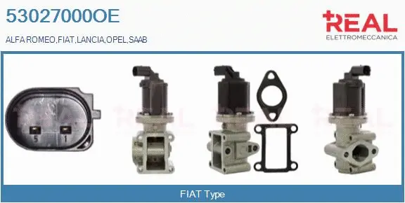 Vanne EGR REAL 53027000OE