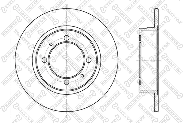Disque de frein STELLOX 6020-3009-SX