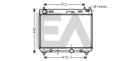 Radiateur, refroidissement du moteur EACLIMA 31R71192
