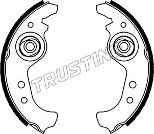 Jeu de mâchoires de frein TRUSTING 034.084