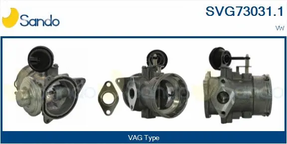 Vanne EGR SANDO SVG73031.1