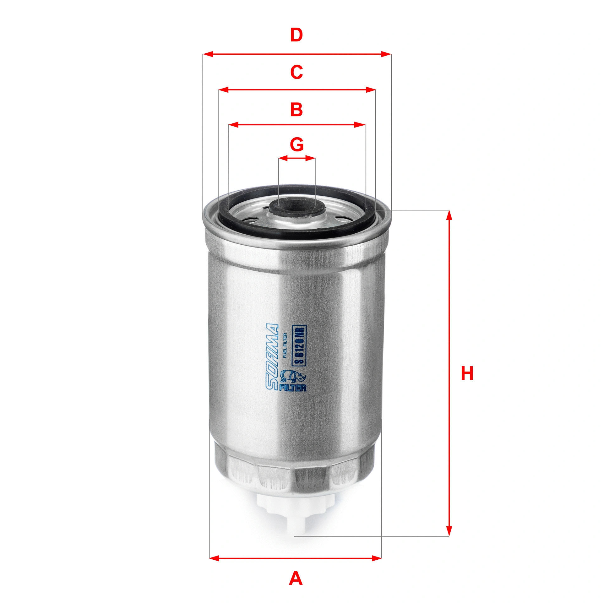 Filtre à carburant SOFIMA S 6120 NR