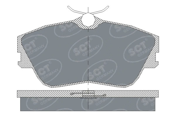 Kit de plaquettes de frein, frein à disque SCT - MANNOL SP 250 PR
