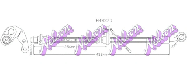 Flexible de frein KAWE H4837Q