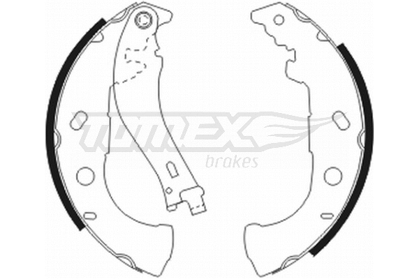 Jeu de mâchoires de frein TOMEX Brakes TX 20-52