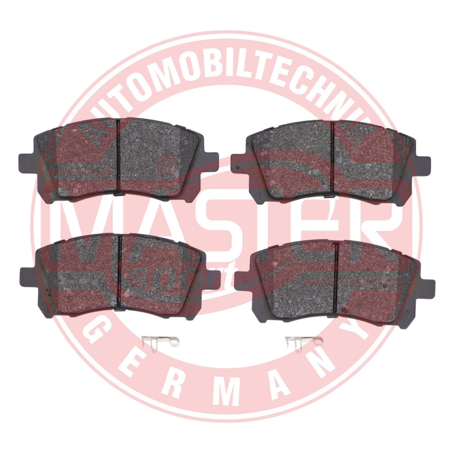 Kit de plaquettes de frein, frein à disque MASTER-SPORT GERMANY 13046058512N-SET-MS