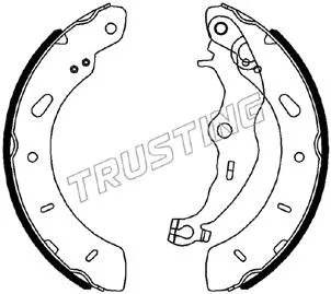 Jeu de mâchoires de frein TRUSTING 040.165
