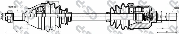 Arbre de transmission GSP 245003