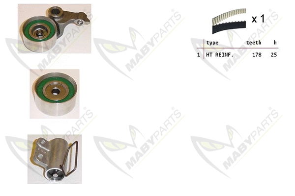 Kit de courroie crantée MABYPARTS OBK010160