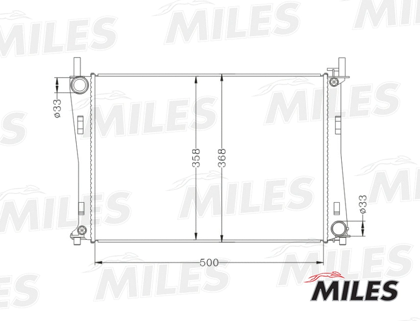 Radiateur, refroidissement du moteur MILES ACRB019