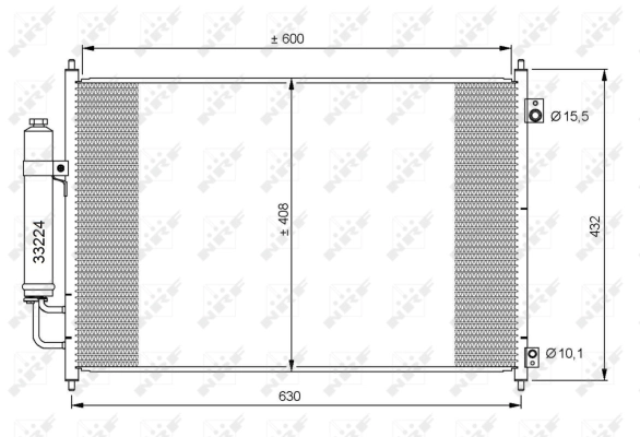 Condenseur, climatisation NRF 35873