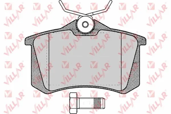 Kit de plaquettes de frein, frein à disque VILLAR 626.0634