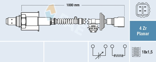 Sonde lambda FAE 77703