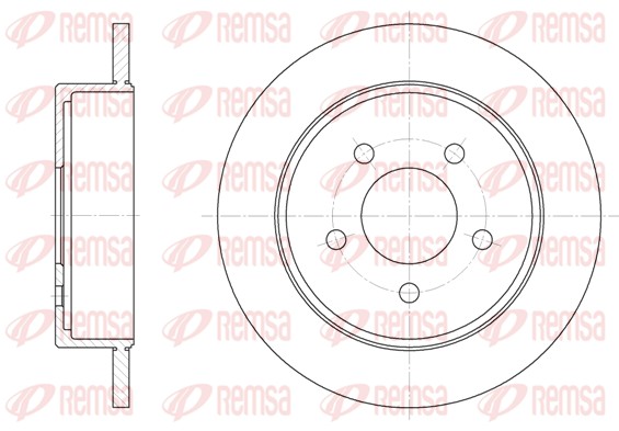 Disque de frein REMSA 61712.00