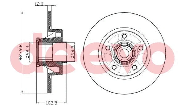 Disque de frein DEEVO BD18840