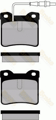 Kit de plaquettes de frein, frein à disque Brake ENGINEERING PA1103