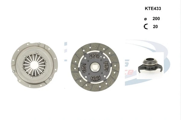 Kit d'embrayage PROCODIS FRANCE KTE433