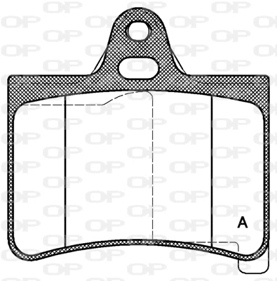 Kit de plaquettes de frein, frein à disque OPEN PARTS BPA0830.00