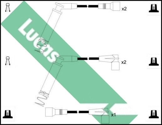 Kit de câbles d'allumage LUCAS LUC4498