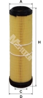 Filtre à air MFILTER A 893/1