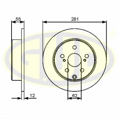 Disque de frein G.U.D. GDB112714