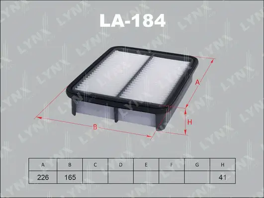 Filtre à air LYNXAUTO LA-184