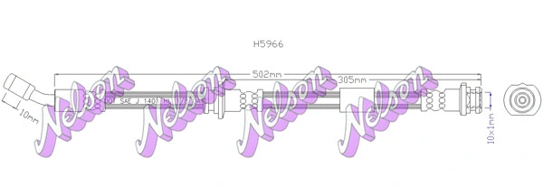 Flexible de frein KAWE H5966