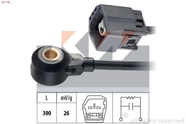 Capteur de cognement KW 457 105