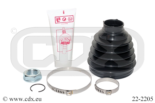 Jeu de joints-soufflets, arbre de commande CDX 22-2205