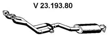 Silencieux avant EBERSPÄCHER 23.193.80