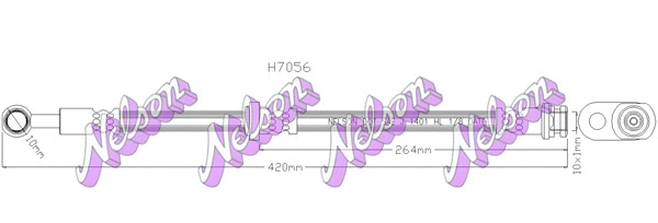 Flexible de frein KAWE H7056