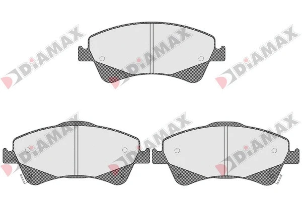 Kit de plaquettes de frein, frein à disque DIAMAX N09586