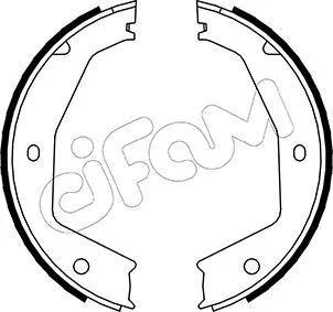 Jeu de mâchoires de frein, frein de stationnement CIFAM 153-197