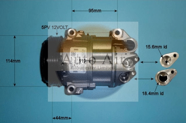 Compresseur, climatisation AUTO AIR GLOUCESTER 14-2069