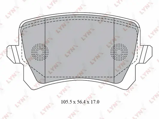 Kit de plaquettes de frein, frein à disque LYNXAUTO BD-8030