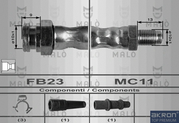 Flexible de frein AKRON-MALÒ 8431